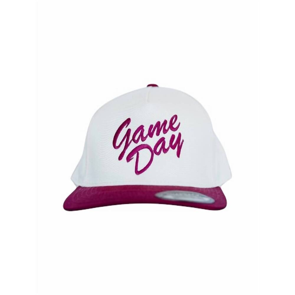 NEW SUMMER TEES unisex - game day script hat in maroon